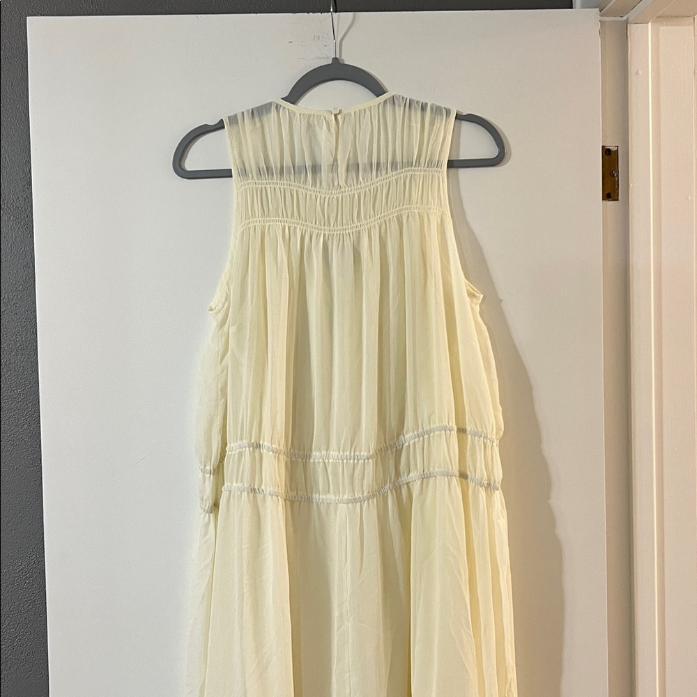 A New Day Elegant Cream Midi Dress - Picture 5 of 8